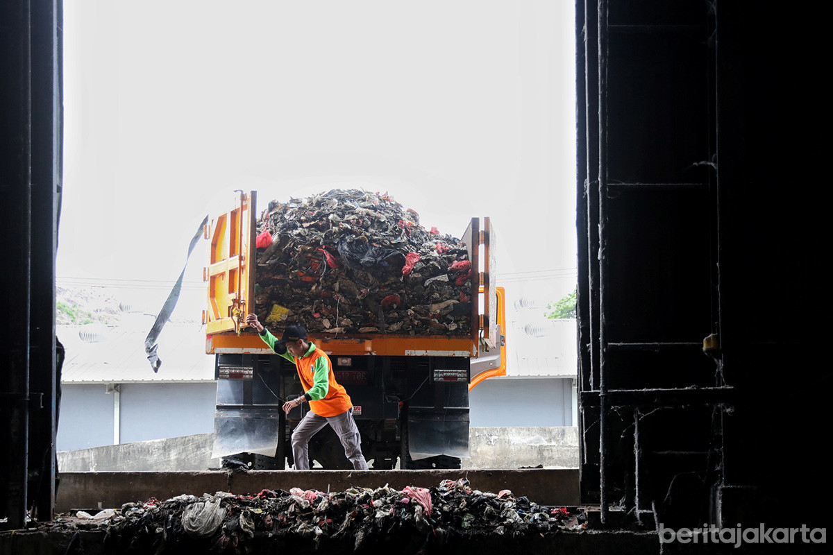 Pengolahan sampah di PLTSa Merah Putih, Bantargebang