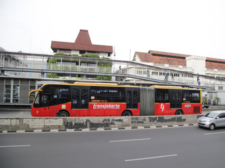 Sejumlah Rute Transjakarta Mulai Dialihkan