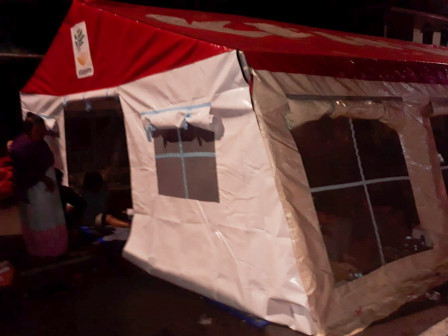 Empat Tenda Pengungsian Didirikan di Lokasi Kebakaran Kawasan Pasar Gembrong 