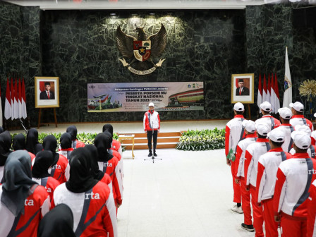 Pelepasan Kontingen PWNU DKI Jakarta, Pj Gubernur Heru Harap Bawa Juara