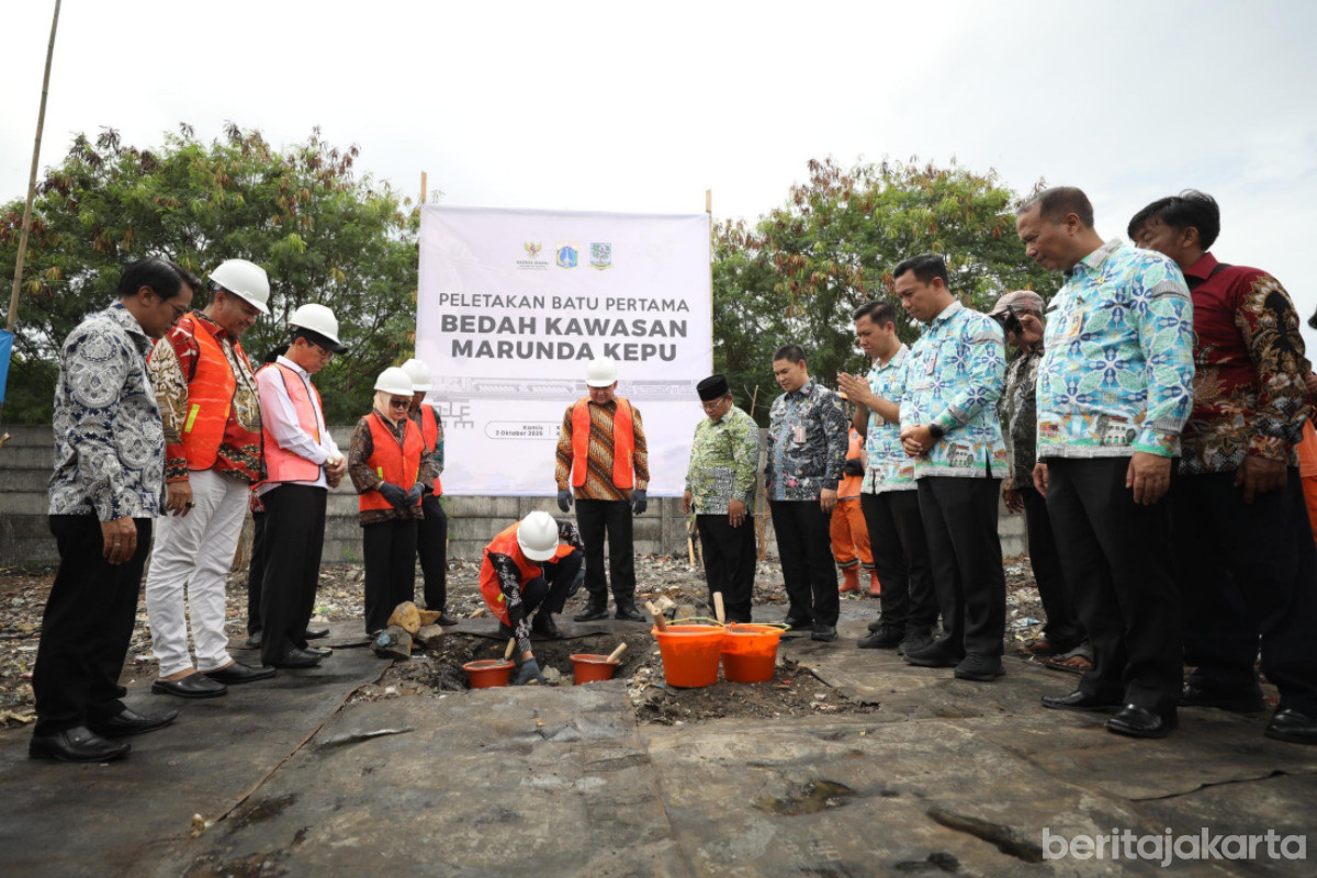 peletakan batu pertama di kawasan wisata Marunda Kepu