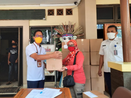 41.604 Masker Dibagikan di Kelurahan Tanjung Duren Utara