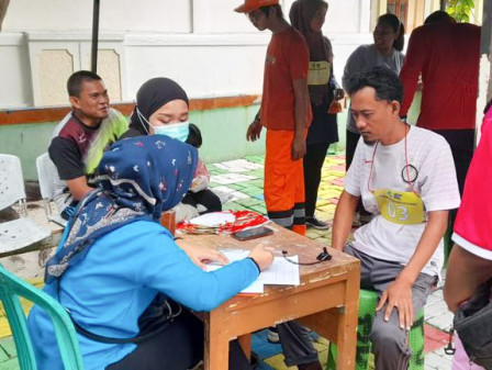  30 Pekerja Ikuti Screening Kesehatan di Puskesmas Pulau Untung Jawa 