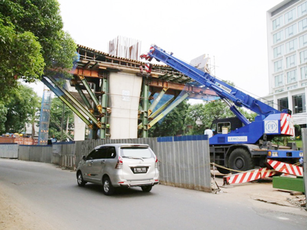 Pembangunan Jalan Layang Transjakarta Capai 80 Persen