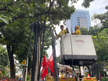 Penertiban Kabel Udara di Jakarta