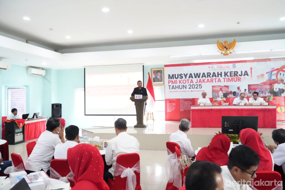 Munjirin Buka Musyawarah Kerja PMI Jaktim 2025 