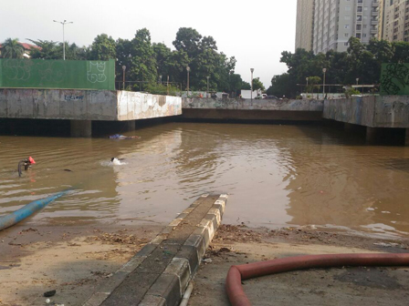 Banjir Underpass Ghandi Diperkirakan Tuntas 4 Hari