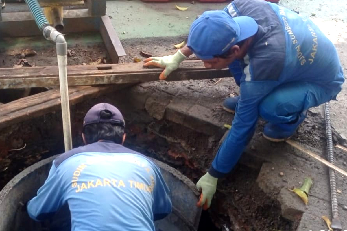 Sumur Resapan di SMPN 92 Jaktim 