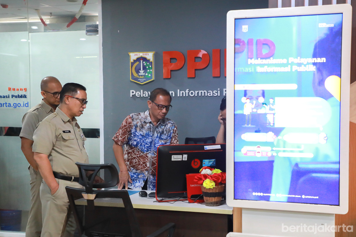 Anggota Komisi Informasi Pusat RI melakukan visitasi ke Portal Satu Data