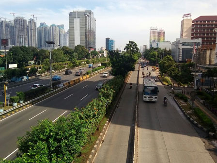  Pilkada, Ruas Jalan Protokol di Jakarta Lengang