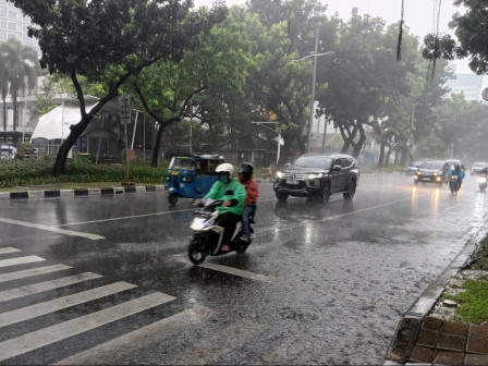 Derai Hujan Diprediksi Basahi Jakarta Hari Ini 