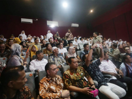  Peresmian Bioskop Rakyat Indiskop Diapresiasi Pedagang Pasar