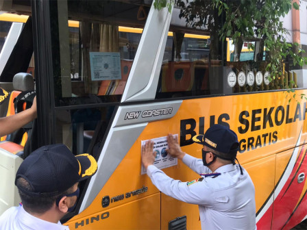  Dishub Kerahkan 50 Bus Sekolah Layani Antar Pulang Penumpang KRL Domisili Bodetabek