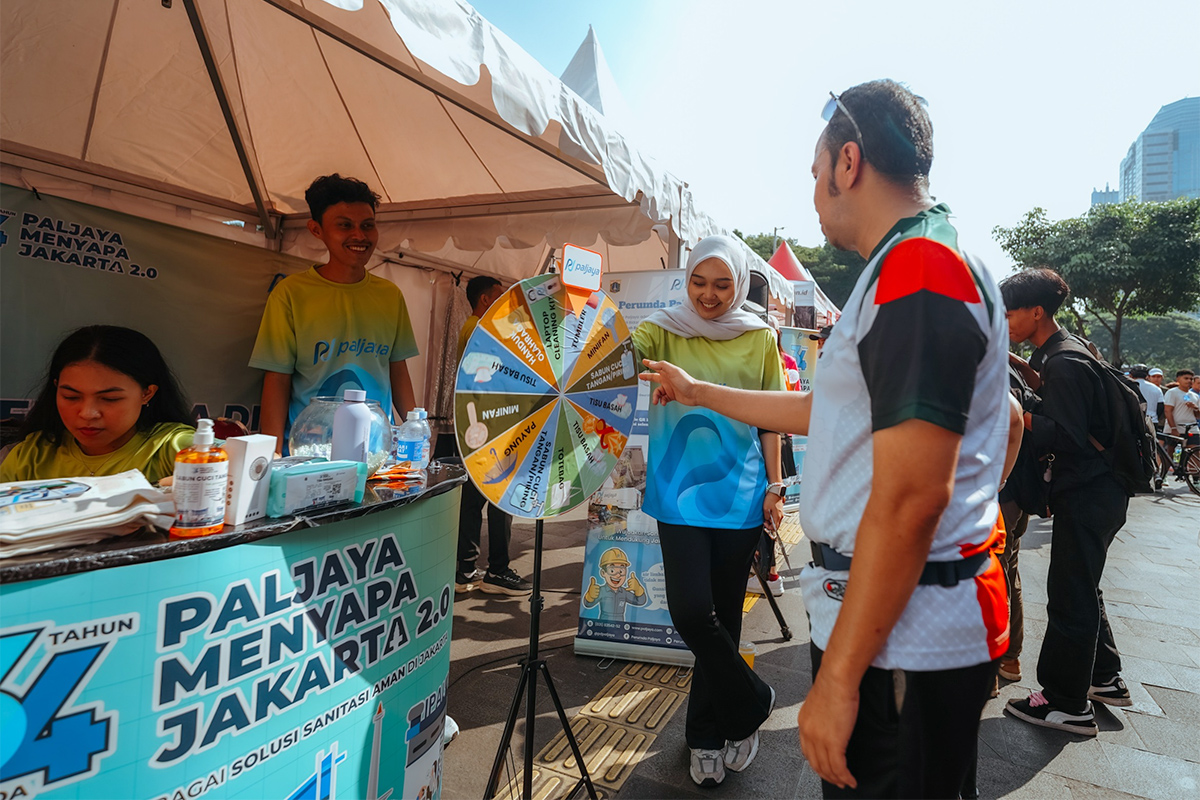 Booth Paljaya saat pelaksanaan Car Free Day (CFD)
