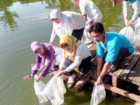  10 Ribu Ikan Nila Disebar di Kali Baru Jaksel 