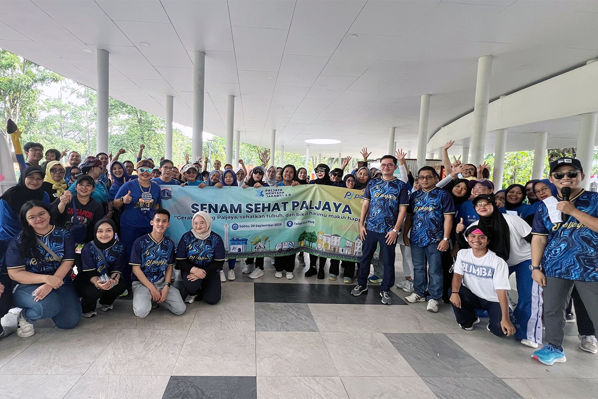 Perumda Paljaya menggelar kegiatan Senam Sehat di Tebet Eco Park
