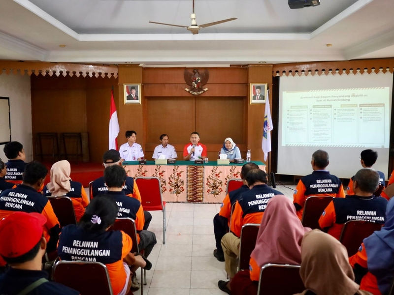 BPBD, PMI dan Aparatur Kelurahan Cideng Bersinergi Gelar Penguatan Kesiapsiagaan Bencana