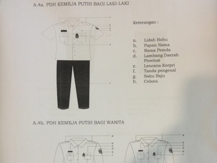 Peraturan Pakaian Dinas Harian Warna Putih Berlaku Besok