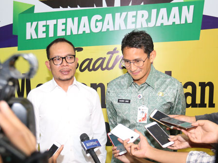 Sandi Temui Menteri Ketenagakerjaan