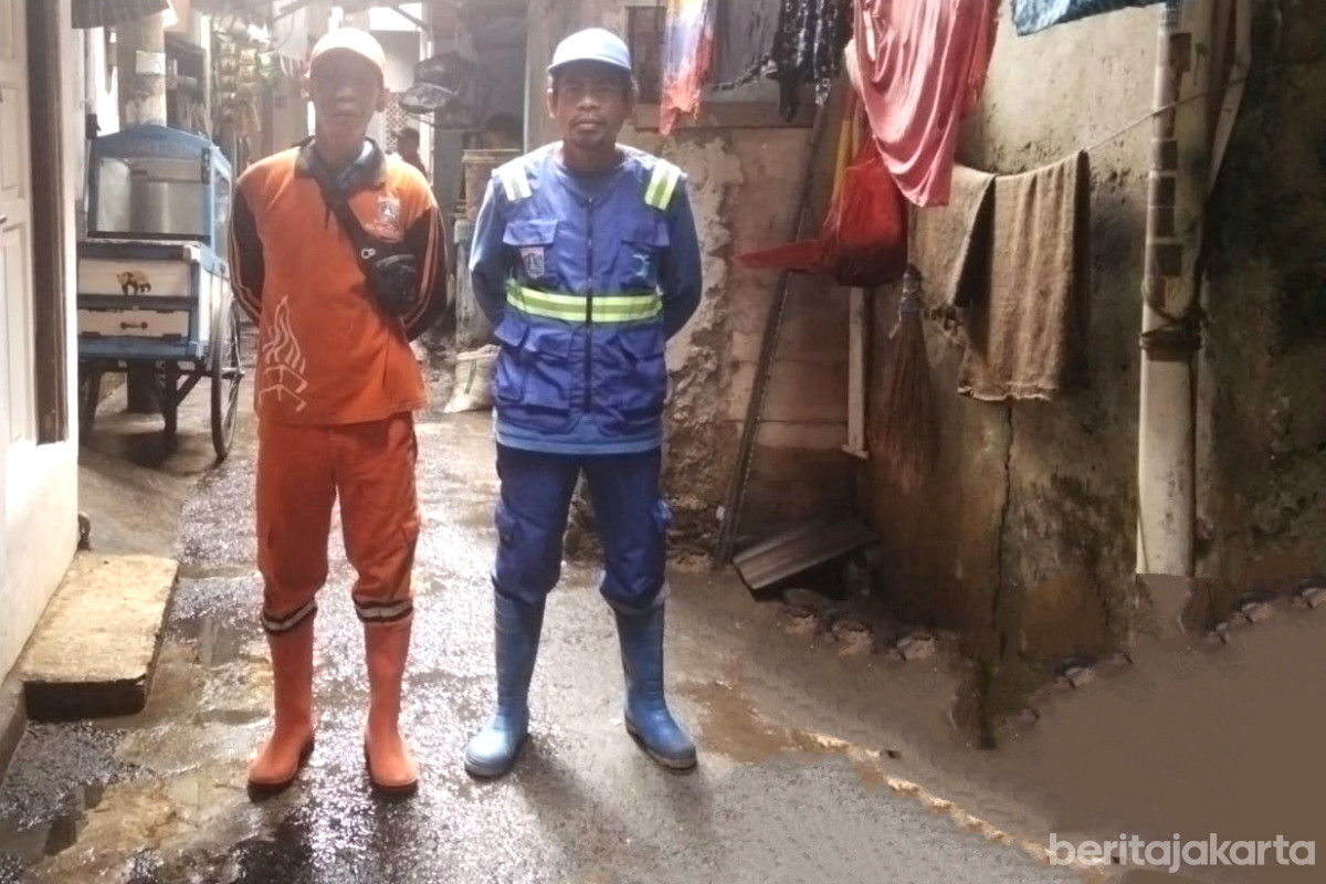 Genangan di Jalan Petamburan Surut Total 