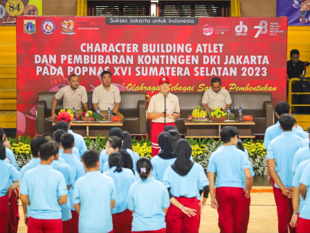 Atlet dan Pelatih DKI di Popnas 2023 Ikuti Character Building 