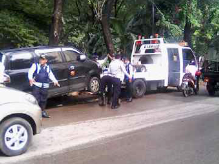 131 Kendaraan di Jaksel Terjaring Razia Parkir Liar