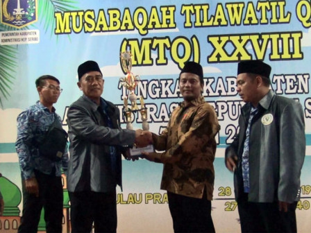  Kepulauan Seribu Selatan Juara Umum Lomba MTQ Tingkat Kabupaten