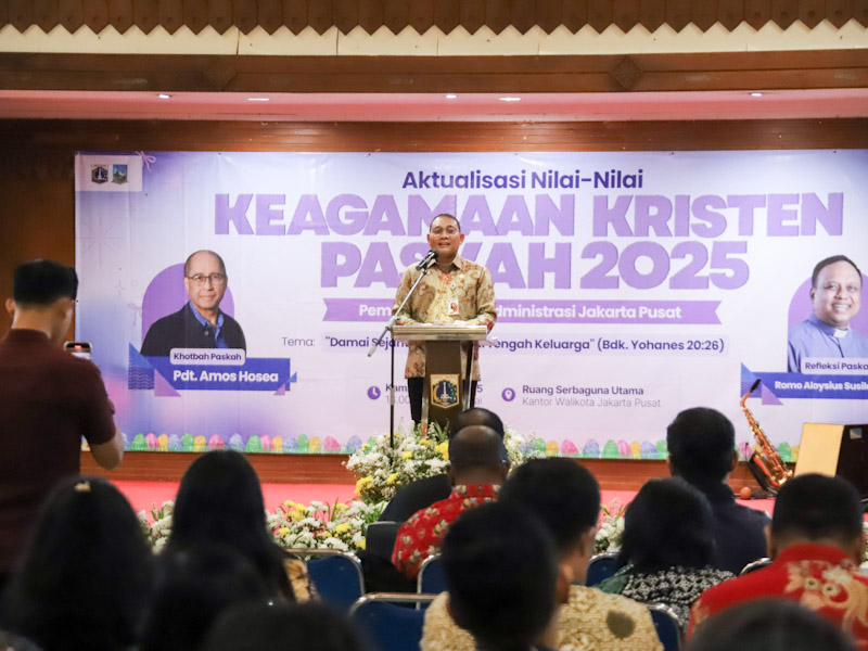 ASN Pemkot Jakpus Hadiri Perayaan Paskah 