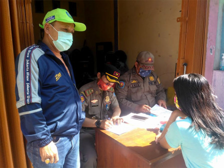  21 Warga Terjaring Operasi Tertib Masker di Jl Kebantenan III 