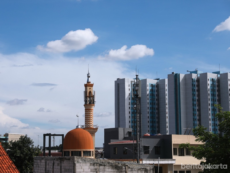 Salah satu wilayah DKI Jakarta dengan cuaca cerah berawan
