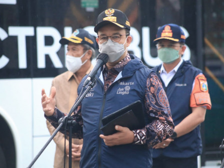Tawarkan Solusi Kemacetan dan Polisi Udara, Pemprov DKI Resmi Luncurkan Bus Listrik Transjakarta