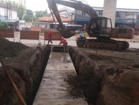 Pembangunan Crossing Jl DI Panjaitan dan Saluran Phb Jl Soetoyo Rampung 