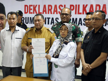  89 Ormas di Jakut Deklarasikan Kawal Pilkada Damai