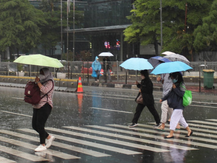 Sebagian Jakarta Berpotensi Hujan pada Sore Hari