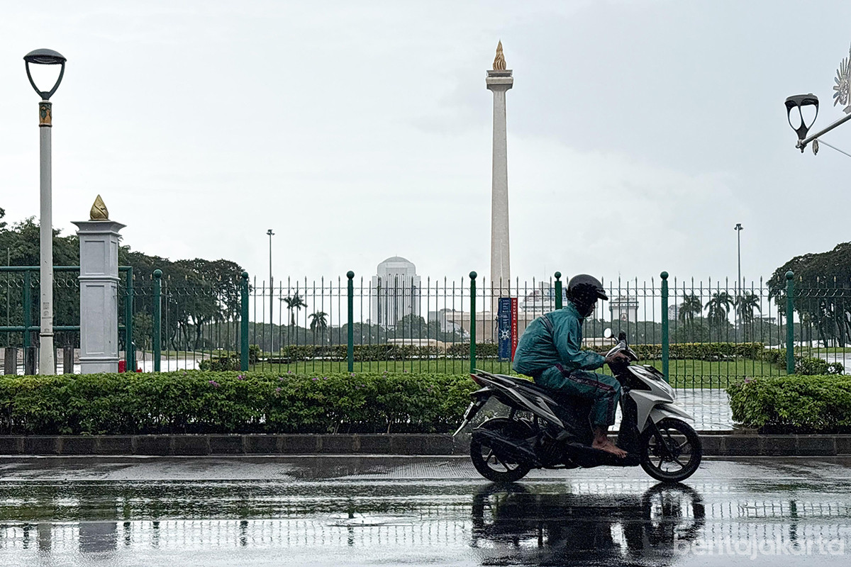 Sebagian besar wilayah Jakarta diprediksi hujan