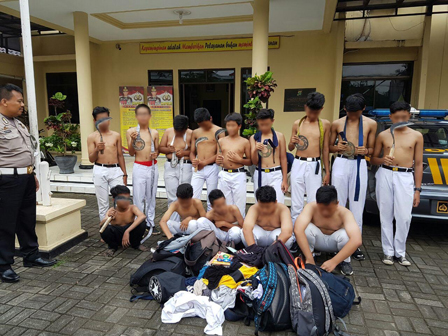 Hendak Tawuran, 14 Siswa MTSN 32 Diamankan petugas Polsek Kembangan
