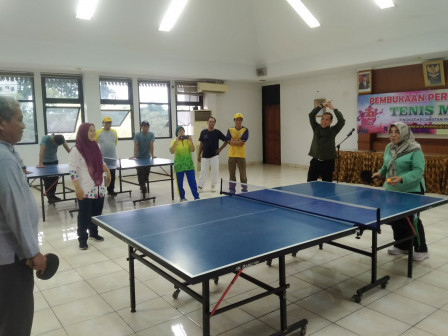 Sambut HUT RI, Kecamatan Pasar Rebo Gelar Pertandingan Tenis Meja 