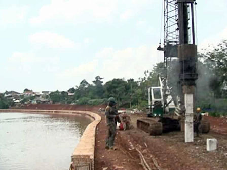 Proyek Jalan Inspeksi Kali Apuran Masuki Tahap Pematokan Lahan