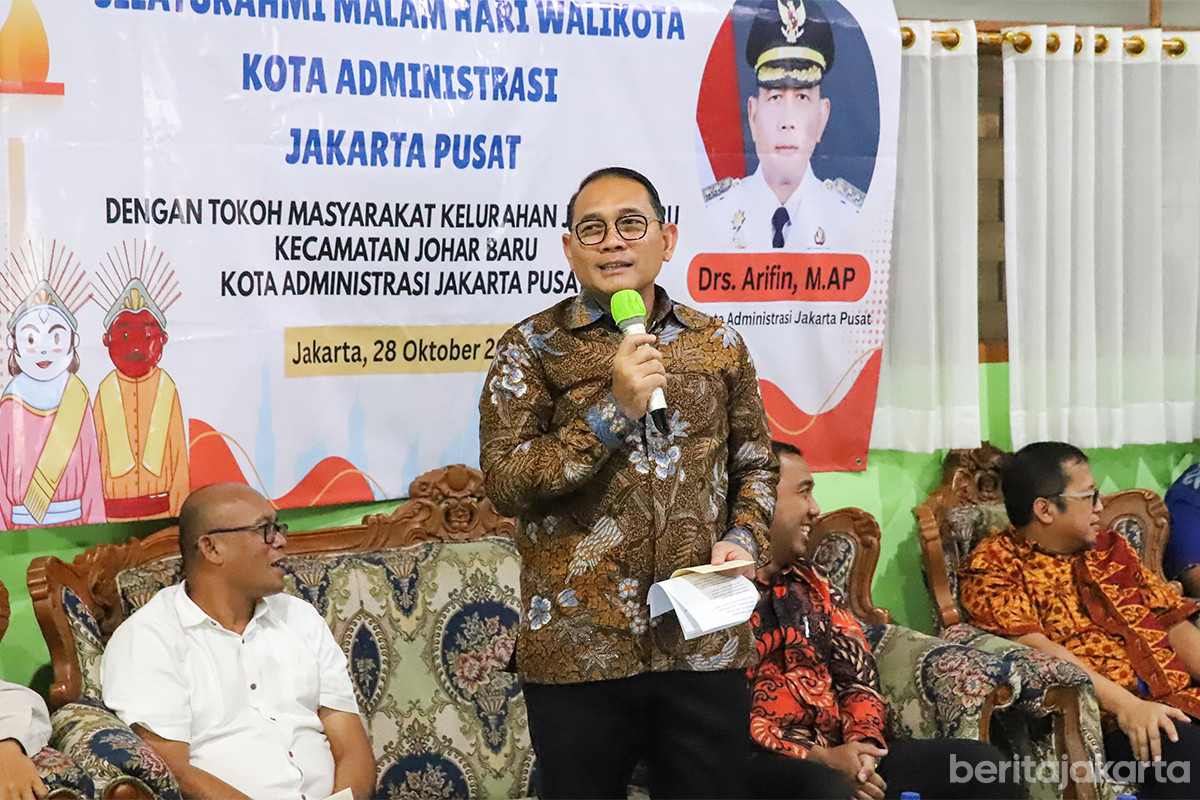 Wali Kota Jakarta Pusat, Arifin silaturahmi dengan tokoh masyarakat Johar Baru