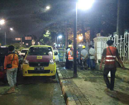 Polisi Temukan Gergaji dan Kabel di Saluran Wisma Antara