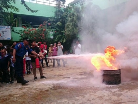30 Siswa SDN di Kota Bambu Utara Ikuti Pelatihan Penanggulangan Kebakaran