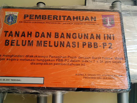 Plang Penunggak Pajak Di Pulau Opak Kecil Dicabut