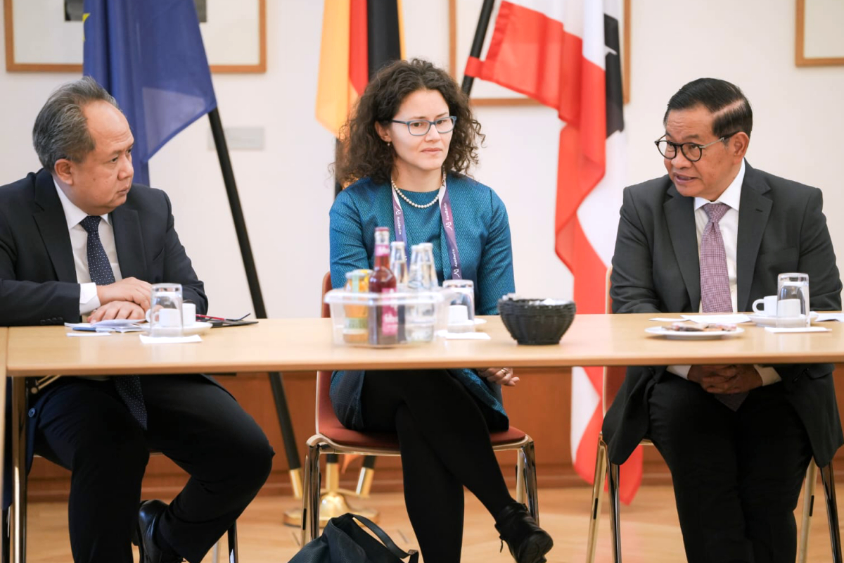 Pramono saat bertemu pimpinan GIZ serta perwakilan BMZ di Rotes Rathaus, Berlin