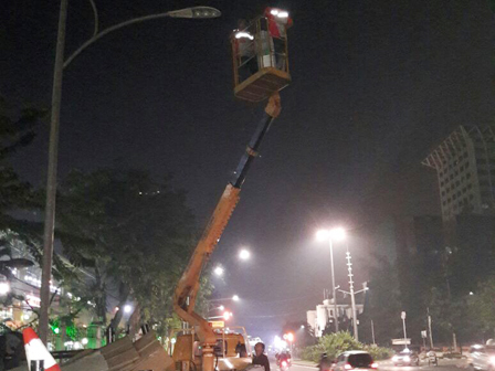 13.282 Lampu LED Telah Terpasang di Jakut