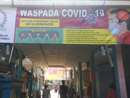 Belasan Spanduk Sosialisasi Pencegahan Virus Corona Tersebar di Kelurahan Galur