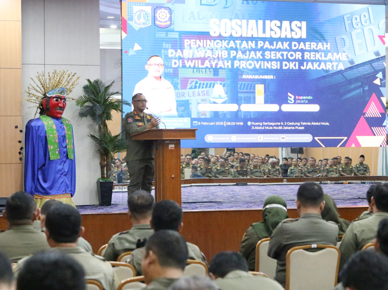 Petugas Satpol PP Disosialisaikan Optimalisasi Realisasi Pajak Sektor Reklame