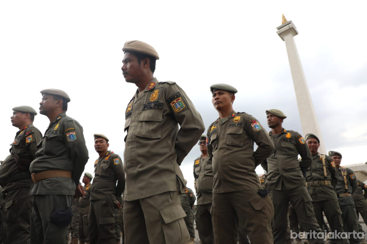 Ratusan Personel Satpol PP Jakpus Siap Amankan Perayaan Nataru 