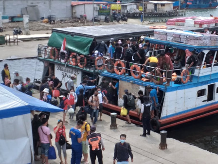 Lebaran, KM di Pelabuhan Muara Angke Ramai Penumpang