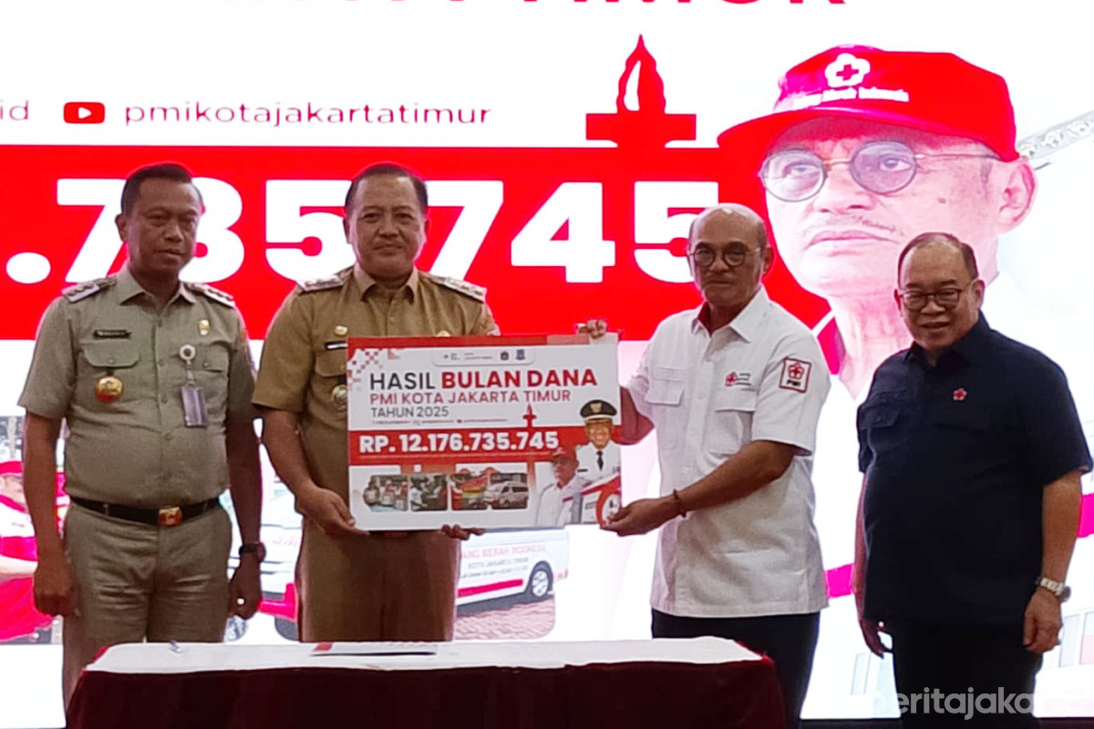 Capai Rp 12,1 Miliar, Bulan Dana PMI Jaktim Tertinggi di DKI 