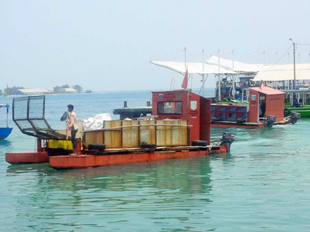 Motor Tempel Kapal KM Laut Bersih 16 Hilang Dicuri